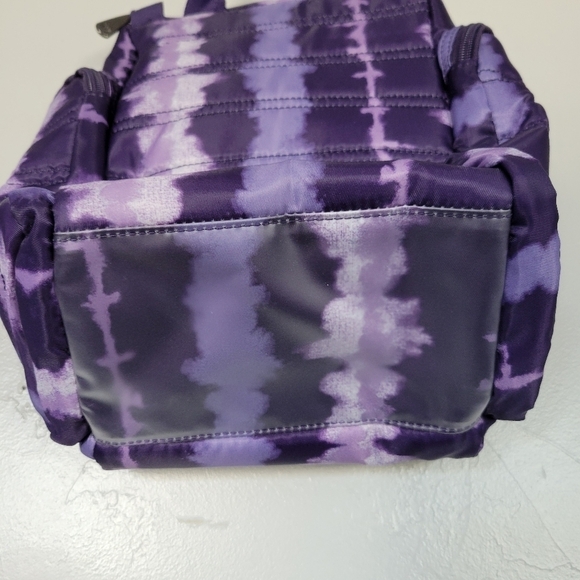 Lug Caddy Purple Tie Dye Stripes Mini Backpack Toiletry Case Hanging Pockets Bag main image 9